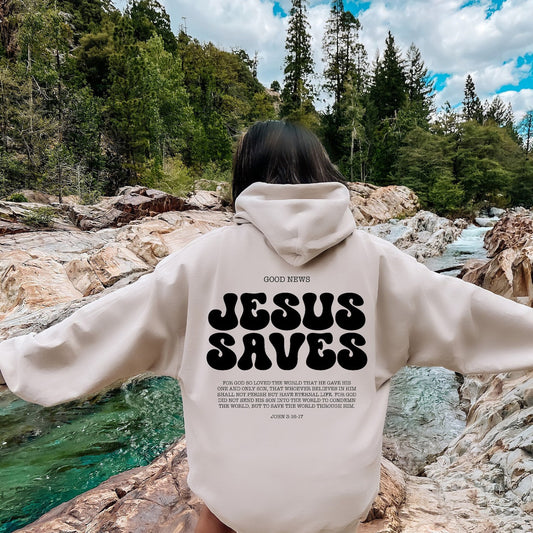 Bible Verses Jesus Saves Hoodie